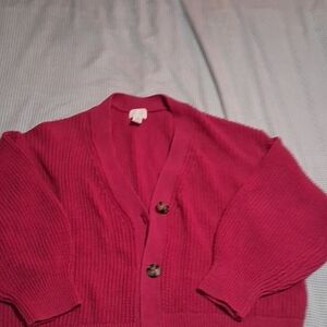 Women's Pink Cardigan Sweater